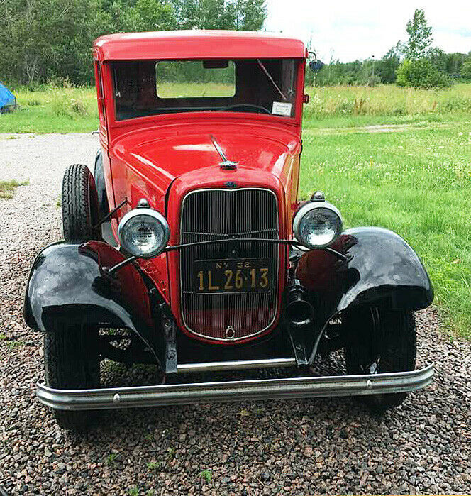 1932 Red Ford F-100 Pickup Truck