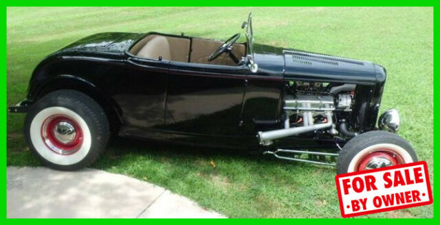 1932 Black Ford Roadster Convertible