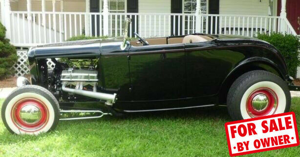 1932 Black Ford Roadster Convertible