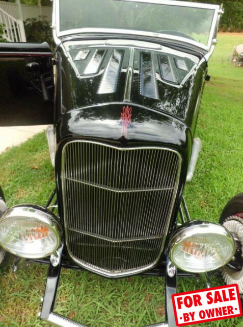 1932 Black Ford Roadster Convertible