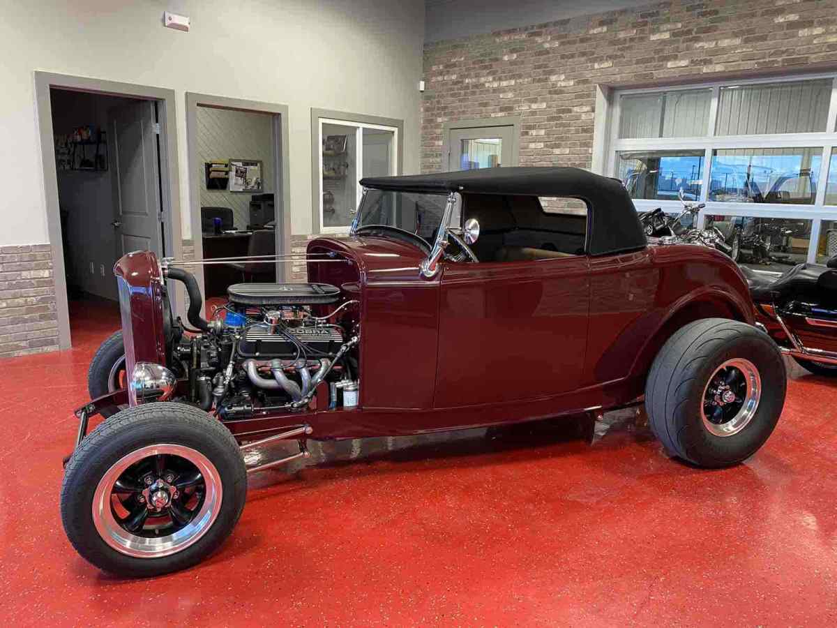 1932 Red Ford Roadster Convertible