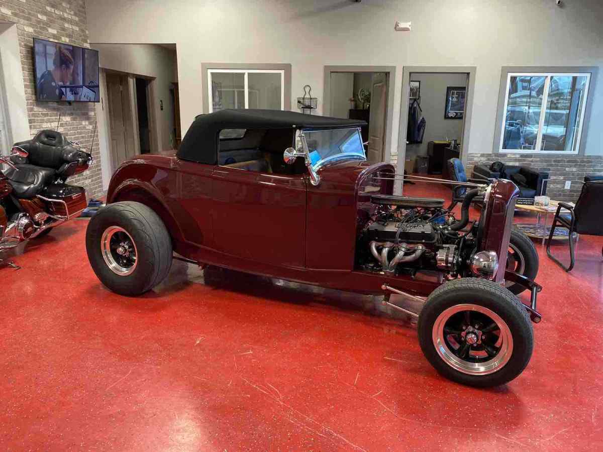 1932 Red Ford Roadster Convertible