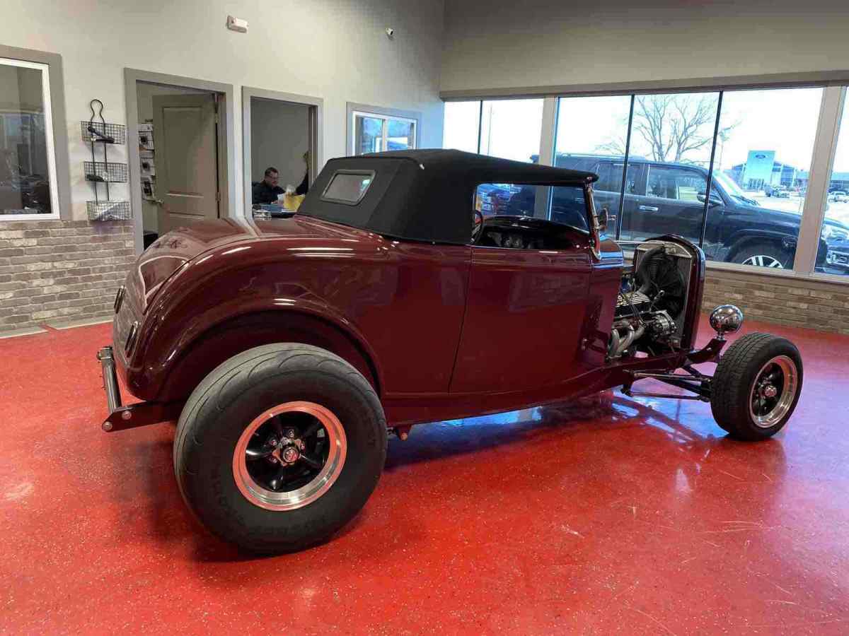 1932 Red Ford Roadster Convertible