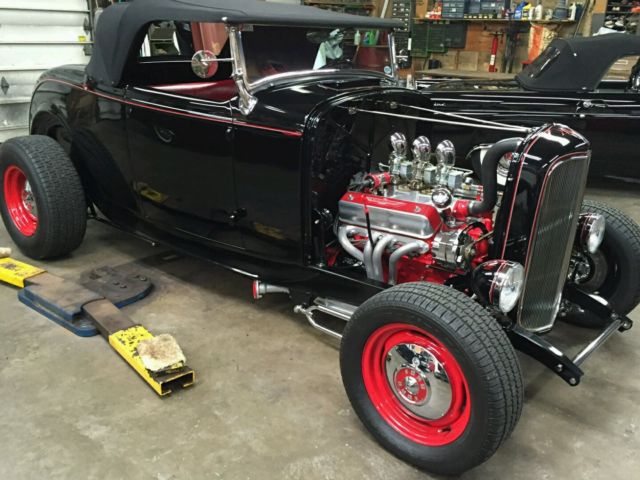 1932 Black Ford Model B Convertible