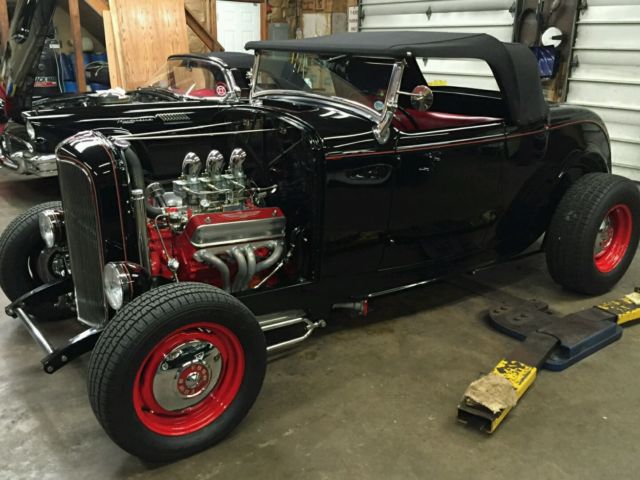 1932 Black Ford Model B Convertible