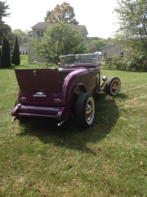 1932 Purple Ford Roadster Convertible
