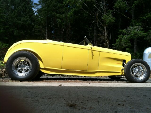 1932 Yellow Ford Roadster Convertible