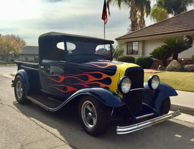 1932 Blue Ford Model B roadster pickup