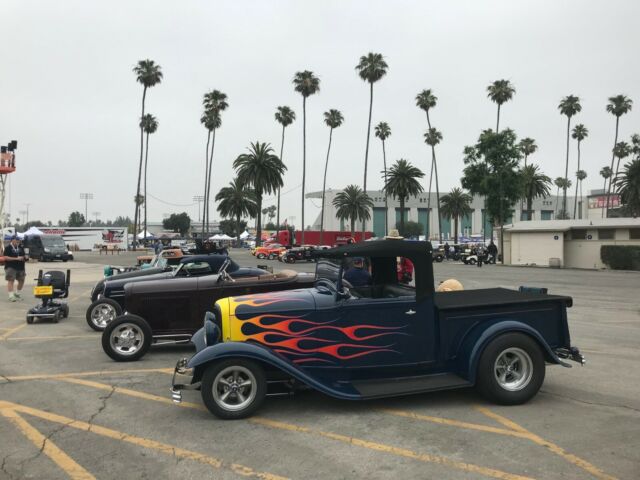 1932 Blue Ford Model B roadster pickup