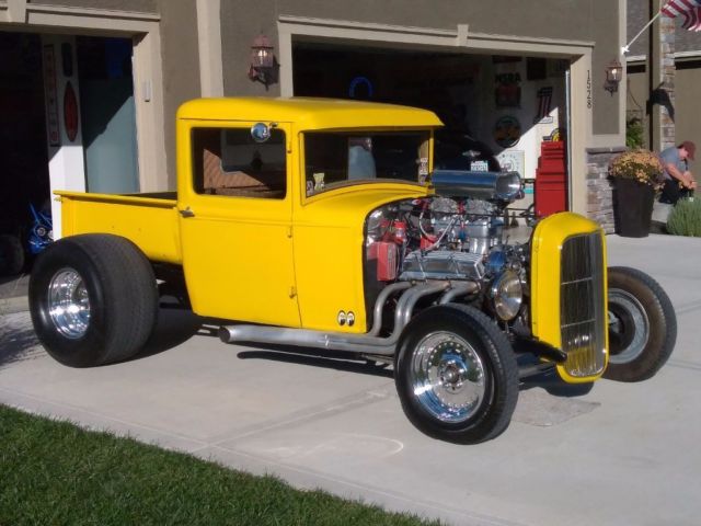 1932 Yellow Ford Pickup Standard Cab Pickup