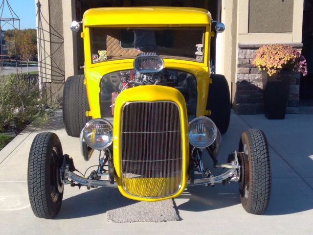 1932 Yellow Ford Pickup Standard Cab Pickup