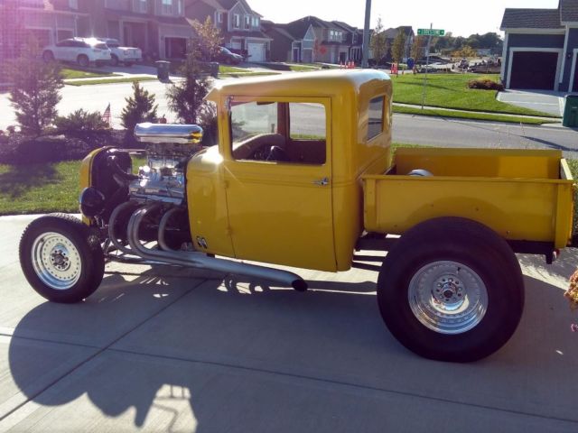 1932 Yellow Ford Pickup Standard Cab Pickup