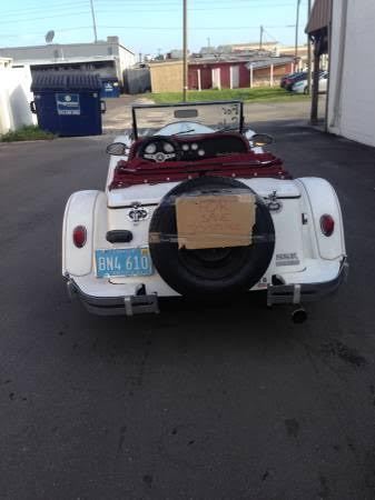 1932 White Mercedes-Benz gazelle Convertible