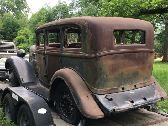 1933 Rust & Black Chrysler CO  4 Door Sedan CO. 4 Door Sedan