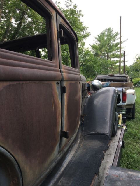 1933 Rust & Black Chrysler CO  4 Door Sedan CO. 4 Door Sedan