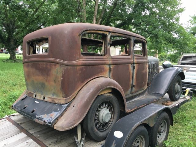 1933 Rust & Black Chrysler CO  4 Door Sedan CO. 4 Door Sedan