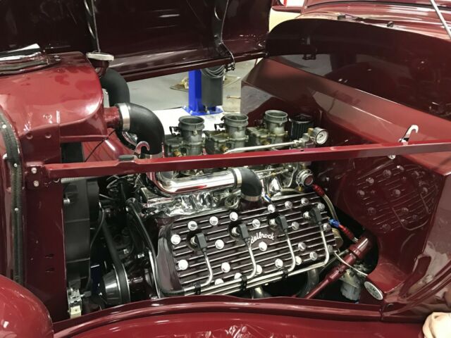 1933 Burgundy Ford 3 Window Coupe