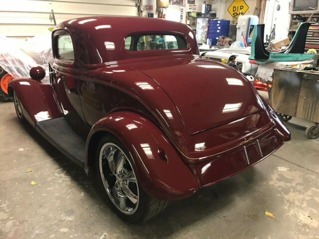 1933 Burgundy Ford 3 Window Coupe
