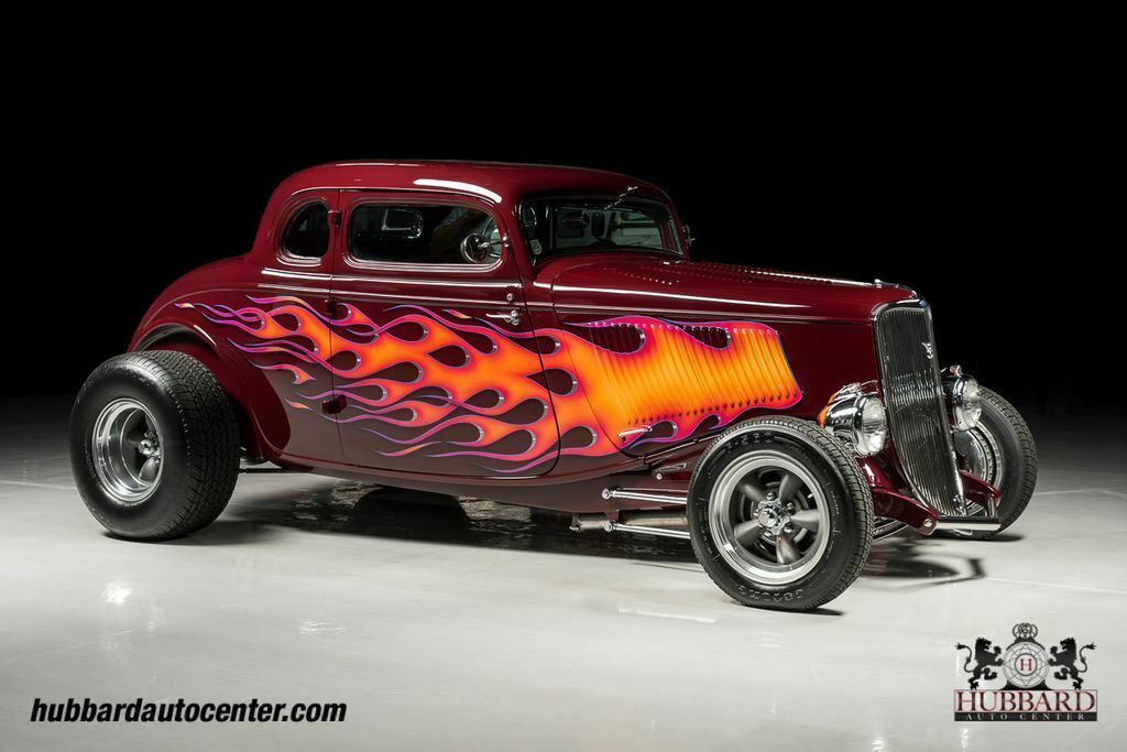 1933 Burgundy Ford 5 Window Coupe Coupe