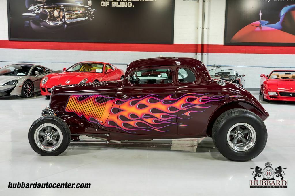 1933 Burgundy Ford 5 Window Coupe Coupe
