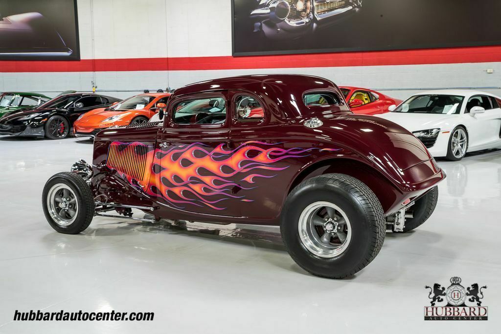 1933 Burgundy Ford 5 Window Coupe Coupe