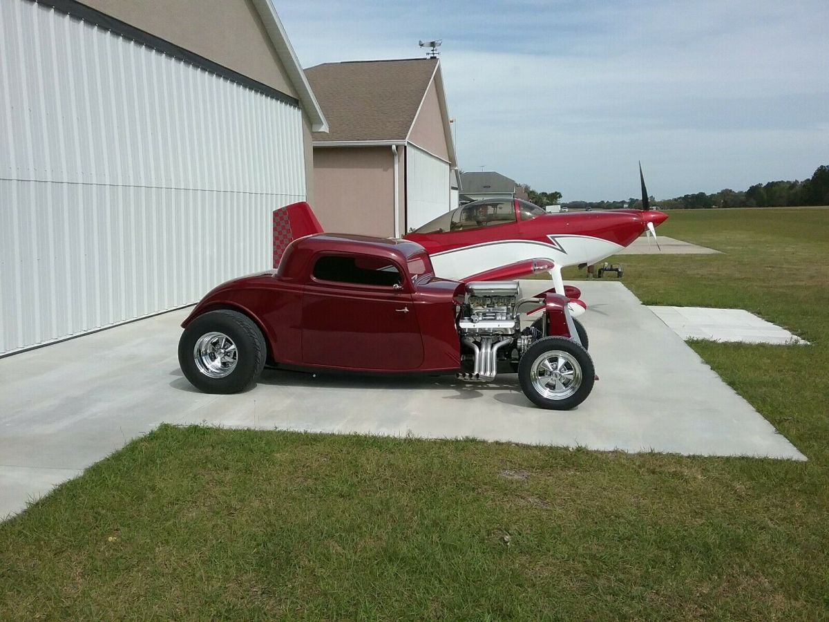 1933 White Ford Coupe Hankster fiberglass body
