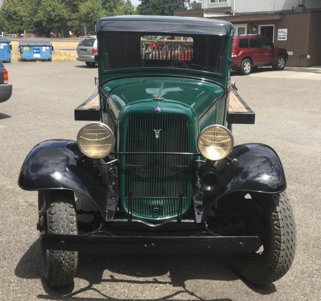 1933 Green Ford Model A Cab & Chassis