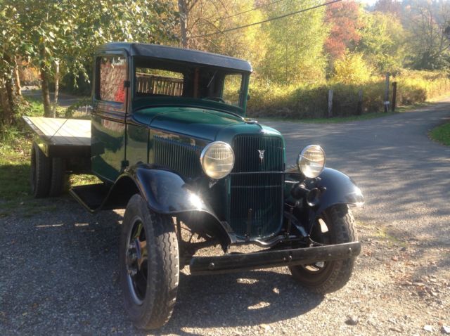 1933 Green Ford Model A Cab & Chassis