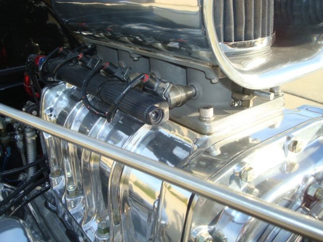 1933 Black Ford Three window coupe Coupe