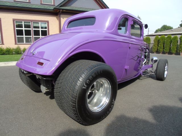 1933 Purple Ford 5 Window Coupe