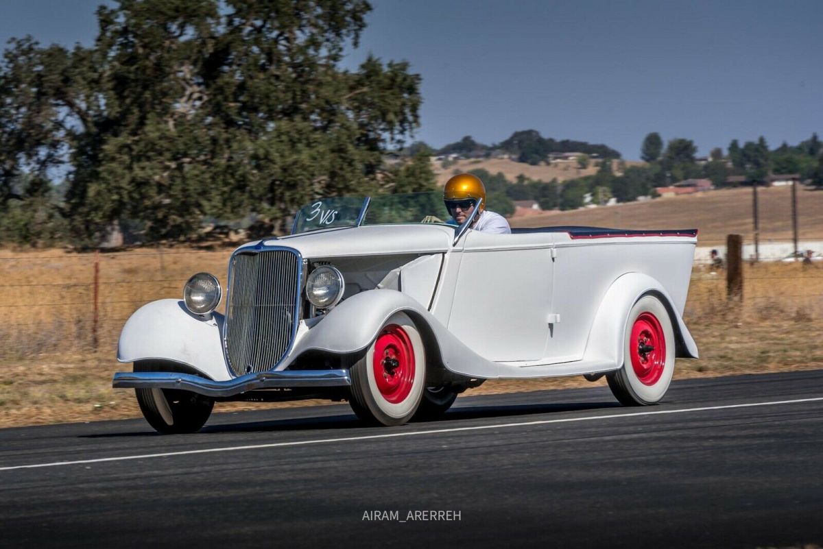 1933 White Ford Roadster