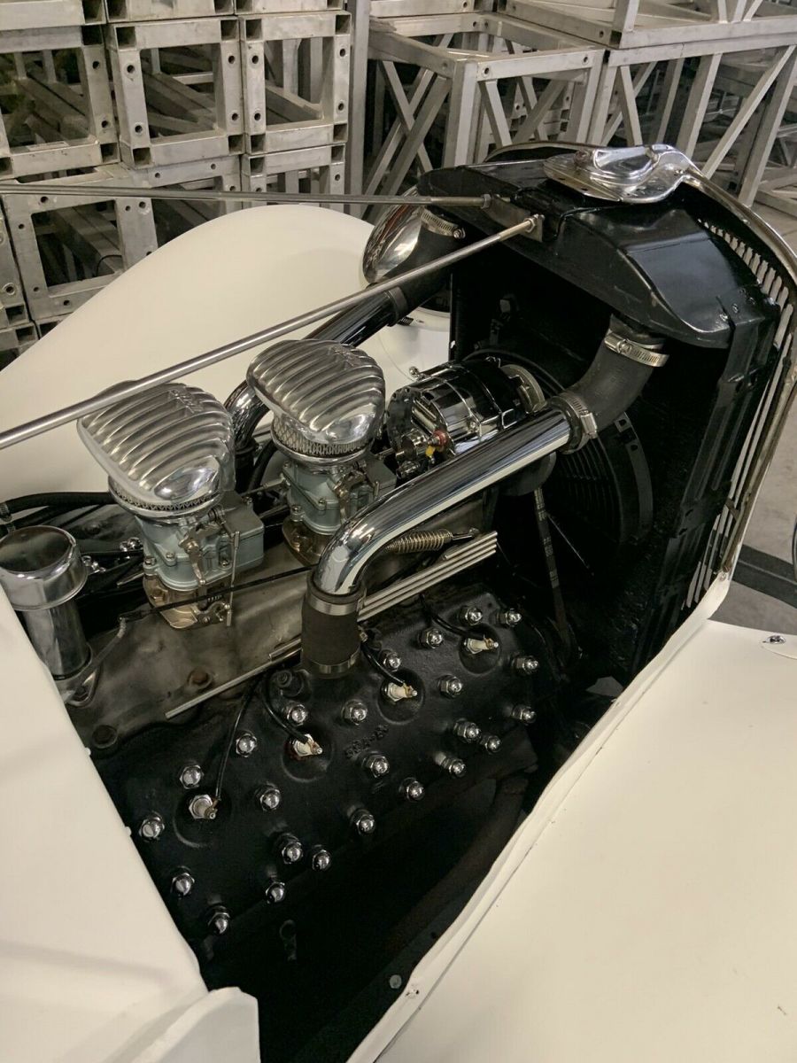 1933 White Ford Roadster