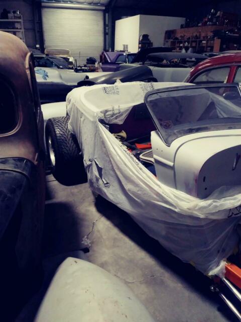 1933 primer grey Ford speedster roadster