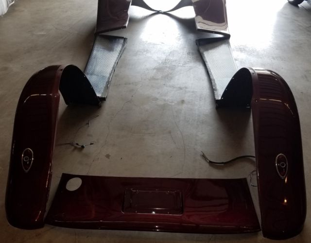 1933 Burgundy Ford Coupe - 3w Coupe