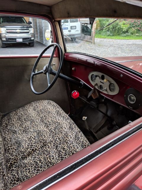 1933 Red Plymouth PD Sedan