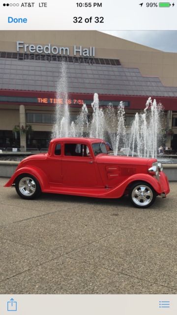 1934 Red Plymouth Other Coupe