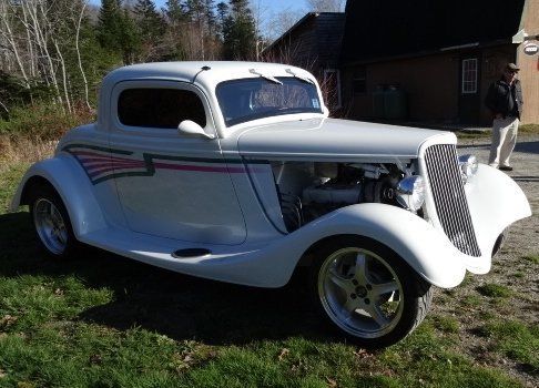 1934 White Ford 3-Window Coupe