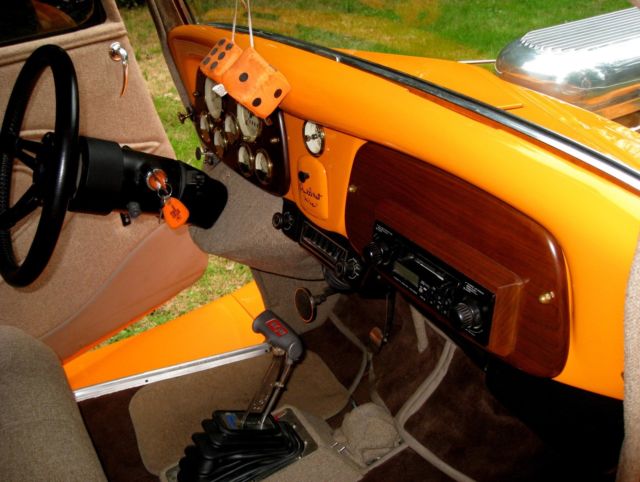 1934 Tangerine Ford 5 Window Coupe Coupe