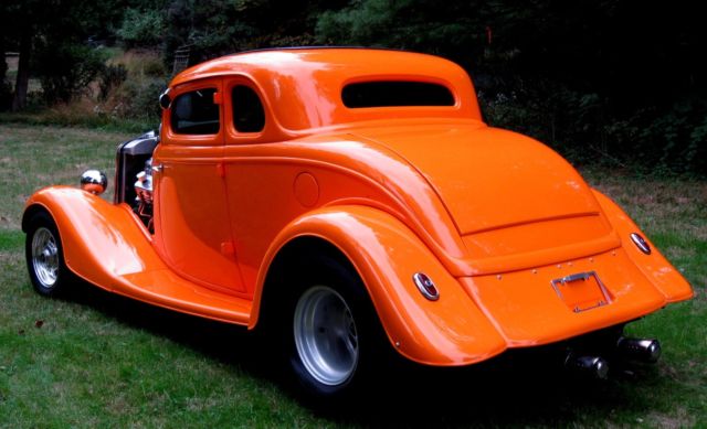 1934 Tangerine Ford 5 Window Coupe Coupe