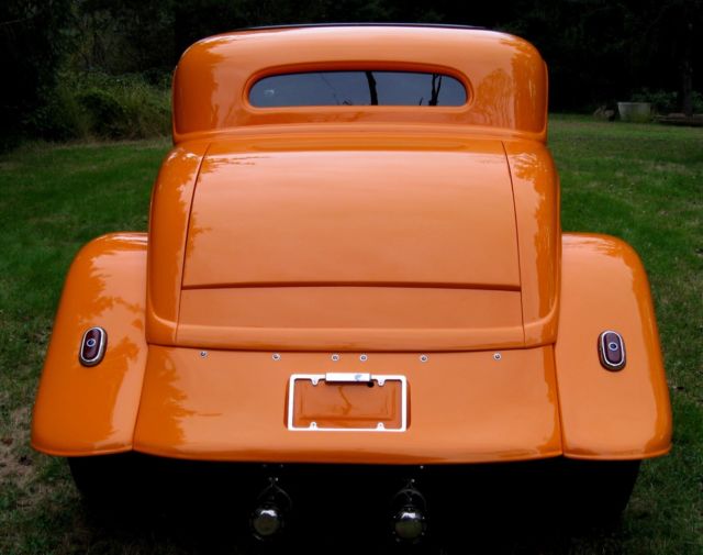 1934 Tangerine Ford 5 Window Coupe Coupe