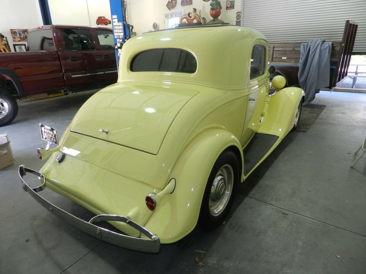 1934 Canary Yellow Chevrolet Coupe 3 Window Coupe
