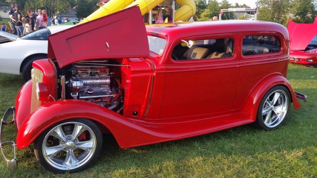 1934 Red Chevrolet Sedan Sedan