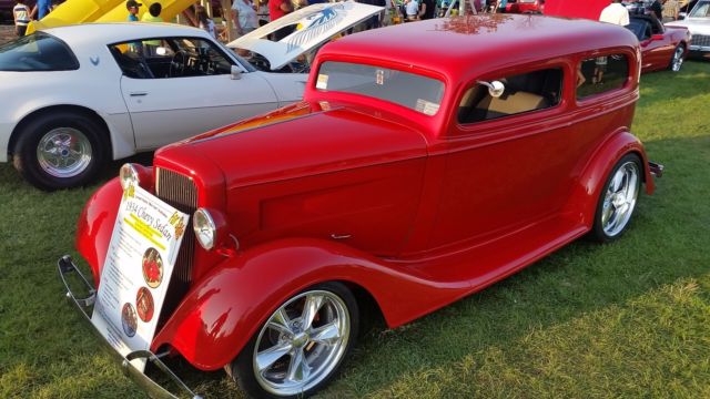 1934 Red Chevrolet Sedan Sedan