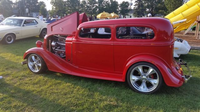 1934 Red Chevrolet Sedan Sedan