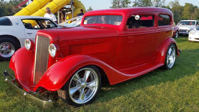 1934 Red Chevrolet Sedan Sedan