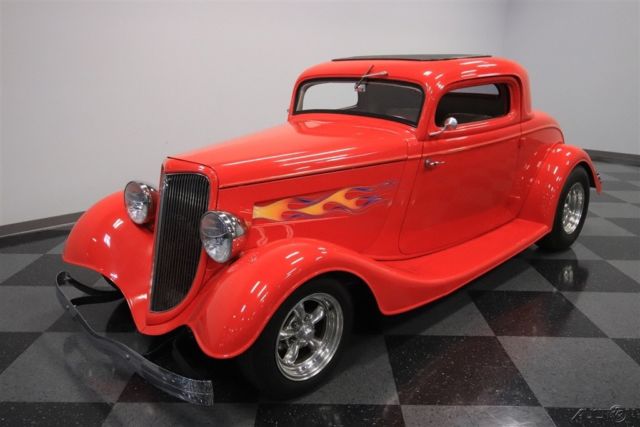 1934 Red Ford 3-Window