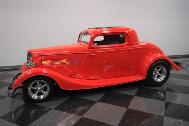 1934 Red Ford 3-Window