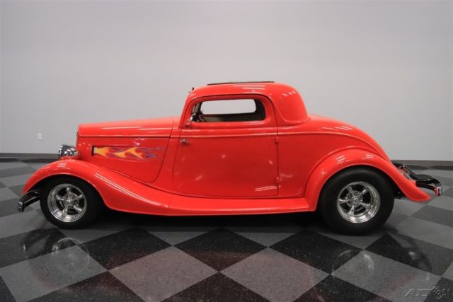 1934 Red Ford 3-Window