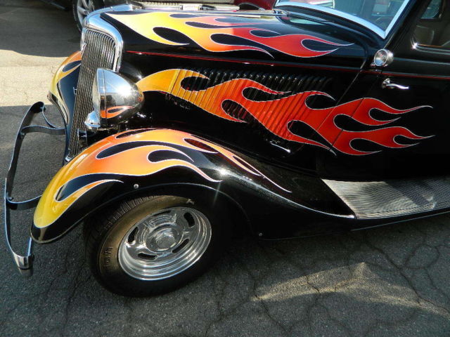1934 Black with flames base coat/clear coat Ford Other Sedan
