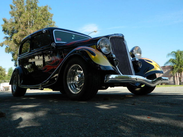 1934 Black with flames base coat/clear coat Ford Other Sedan
